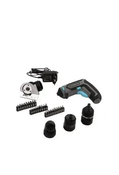 Destornillador eléctrico con velocidad de 200 rpm y autonomía de 60 min cecoraptor perfect multiwork 360 ultra de Cecotec