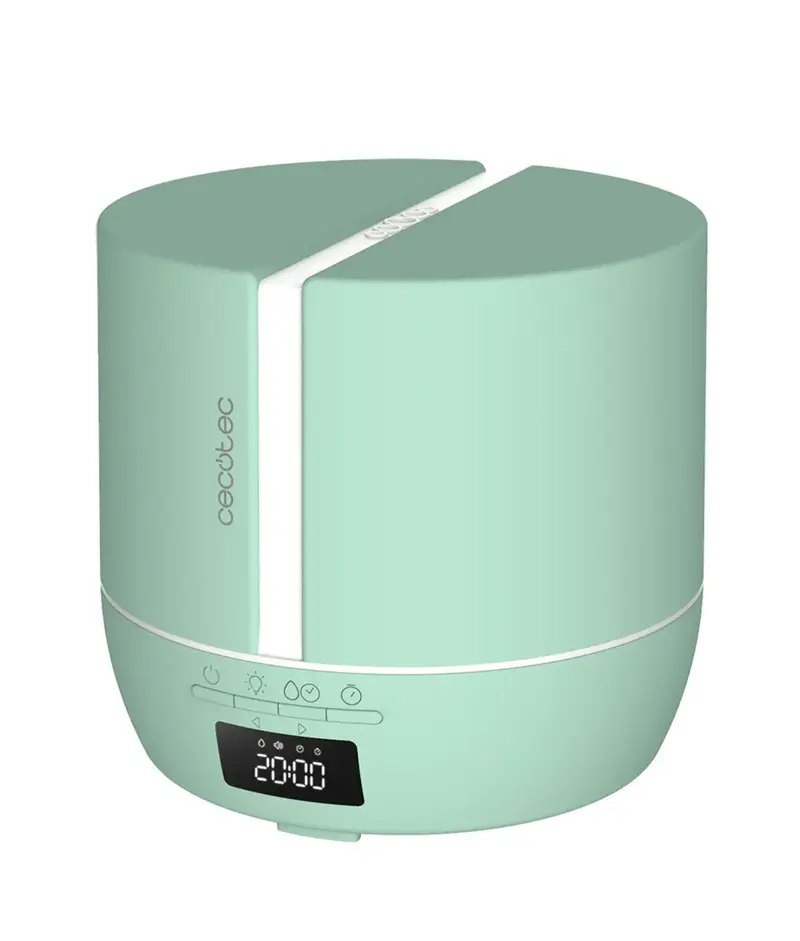 Difusor de aromas PureAroma 550 Connected Sky con 500ml Pantalla LED Altavoz Bluetooth App y temporizador 12 horas de Cecotec