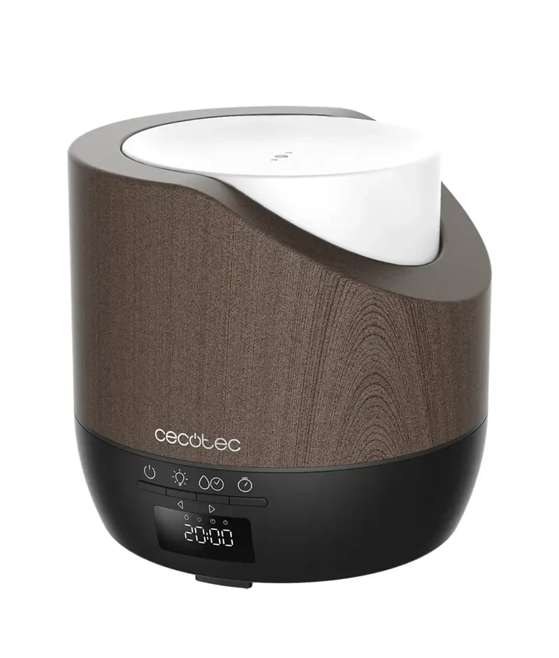 Difusor y Humidificador PureAroma 500ml con LED, Temporizador y Despertador de Cecotec