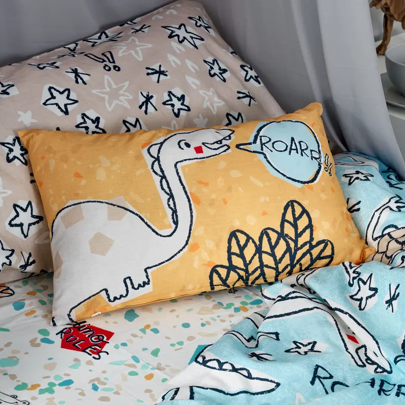 Dino friends Funda de cojín 50x30 cm