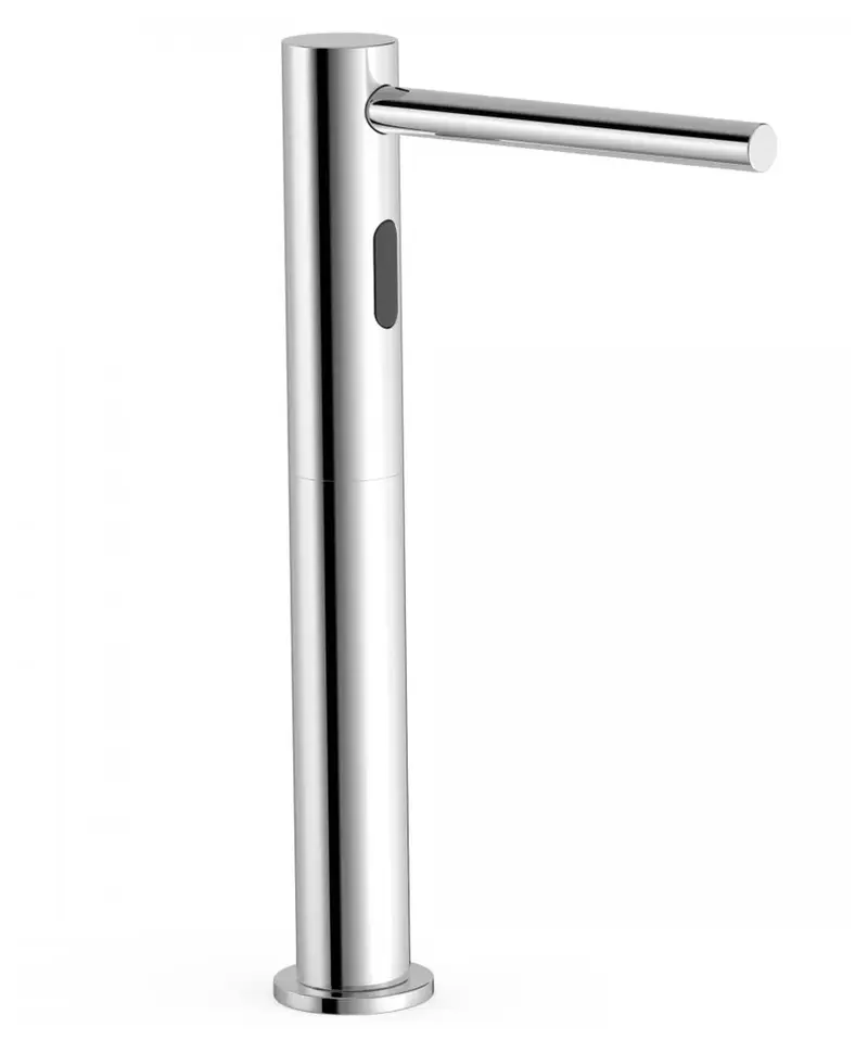 Dispensador de jabón con sensor infrarrojo y acabado cromado de tamaño compacto Tempo Basic TRES