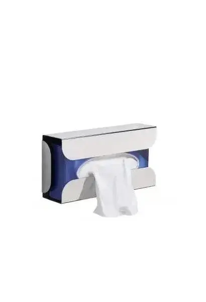 Dispensador de Pañuelos de Papel Acero Inoxidable Gris Luxe Unisan