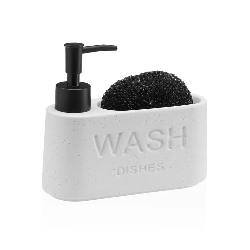 DISPENSADOR ESTROPAJERO "WASH" BLANCO