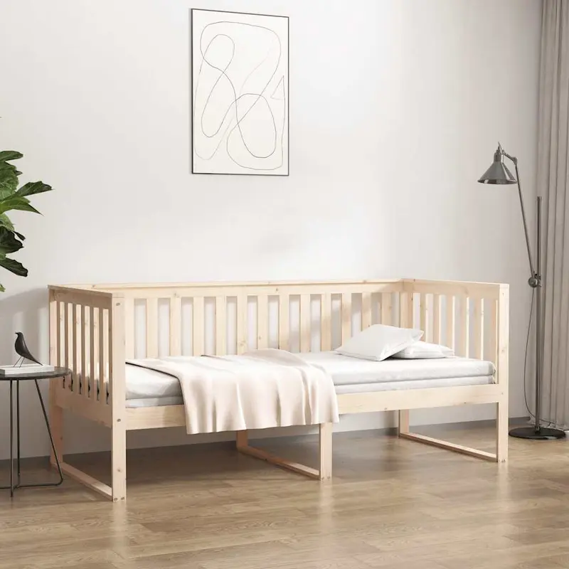 Diván sin colchón 100x200 cm madera maciza de pino