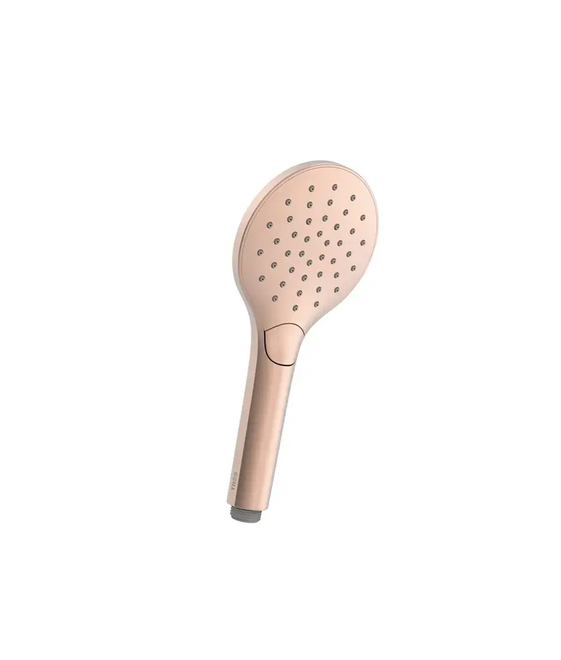 Ducha de mano ABS con TRES tipos de chorro en acabado oro rosa mate Complementos TRES