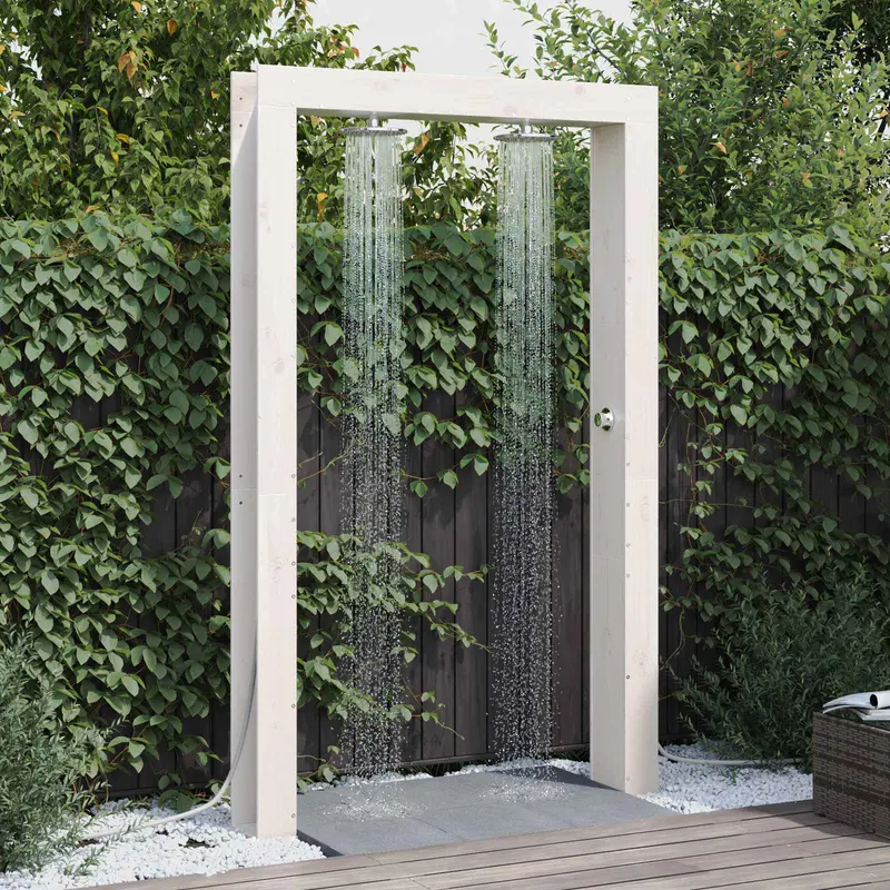 Ducha exterior 137 x 23 x 226 cm Pino macizo
