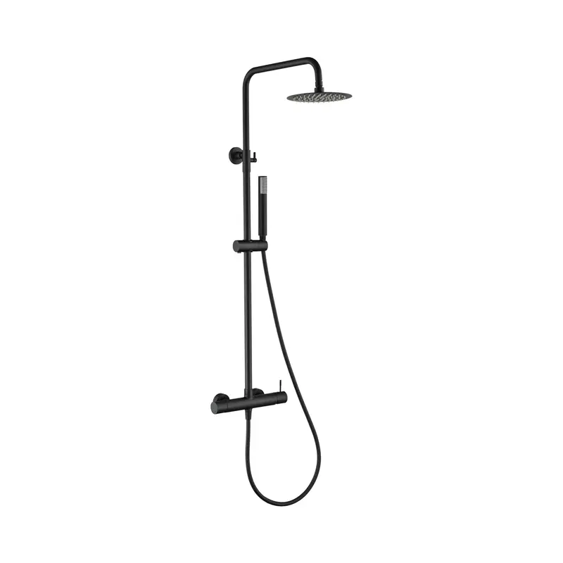 Ducha monomando Genova Negro Mate Imex extensible GNV018/NG