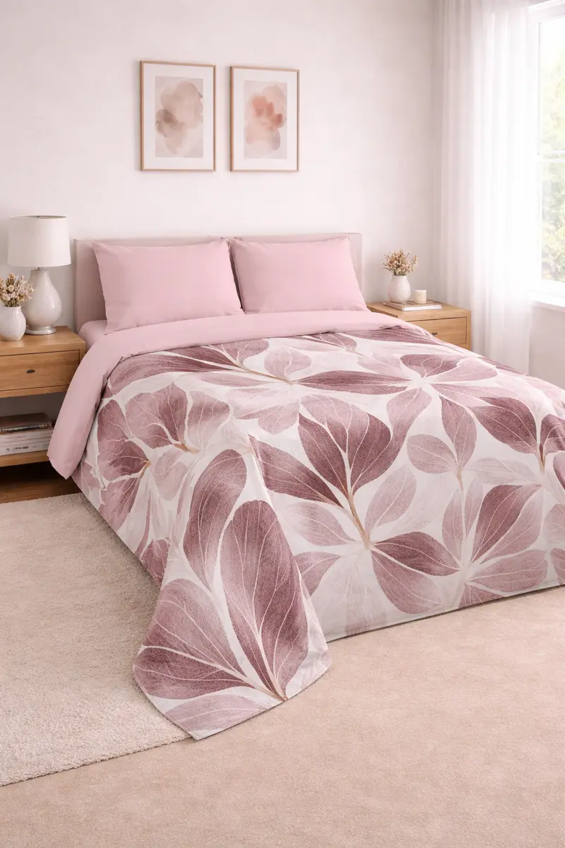 Dúo Nórdico Don Algodon 150 Hilos Digital Elara - Set Funda Nórdica + Fundas de Almohada