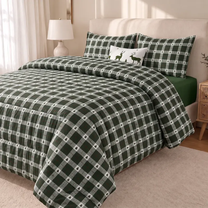 Edredón estampado acolchado Arbolina 12 tacto suave