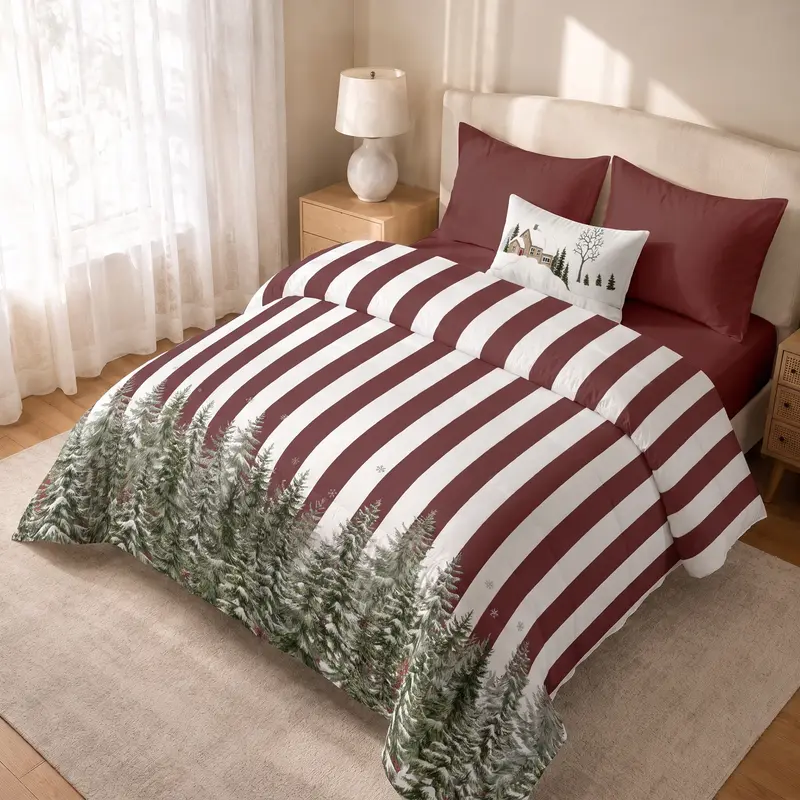 Edredón estampado acolchado Arbolina 39 tacto suave