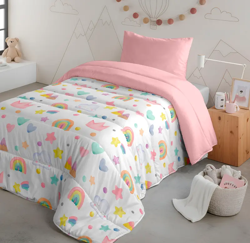 EDREDÓN NÓRDICO ESTAMPADO INFANTIL CONFETTI