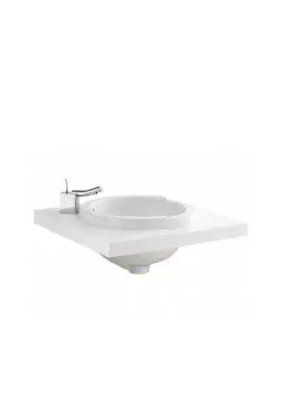 Encimera para Lavabo de Encastrar 60 cm MDF Blanco WCA Unisan