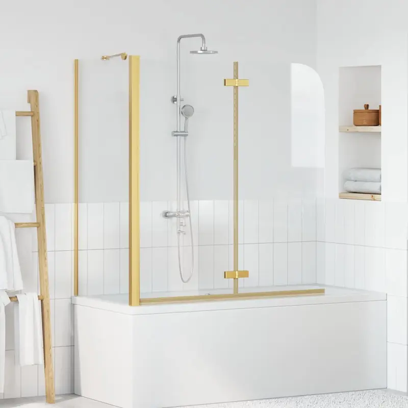Enclosure de Ducha Manual Dorado 120 x 68 x 130 cm
