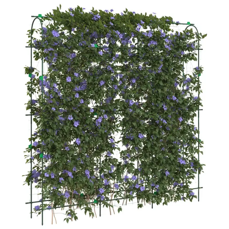 Enrejado jardín plantas trepadoras forma U acero 181x31x182,5cm