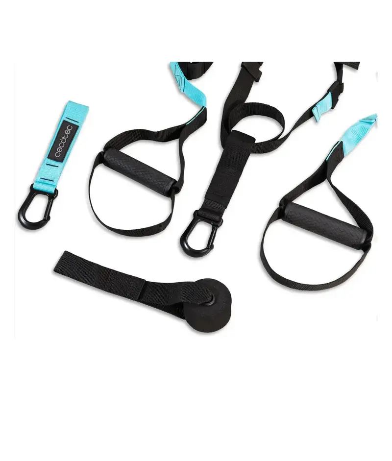 Entrena en casa con DrumFit TST total suspensión Trainer correas de suspensión compactas y bolsa de transporte incluida Cecotec