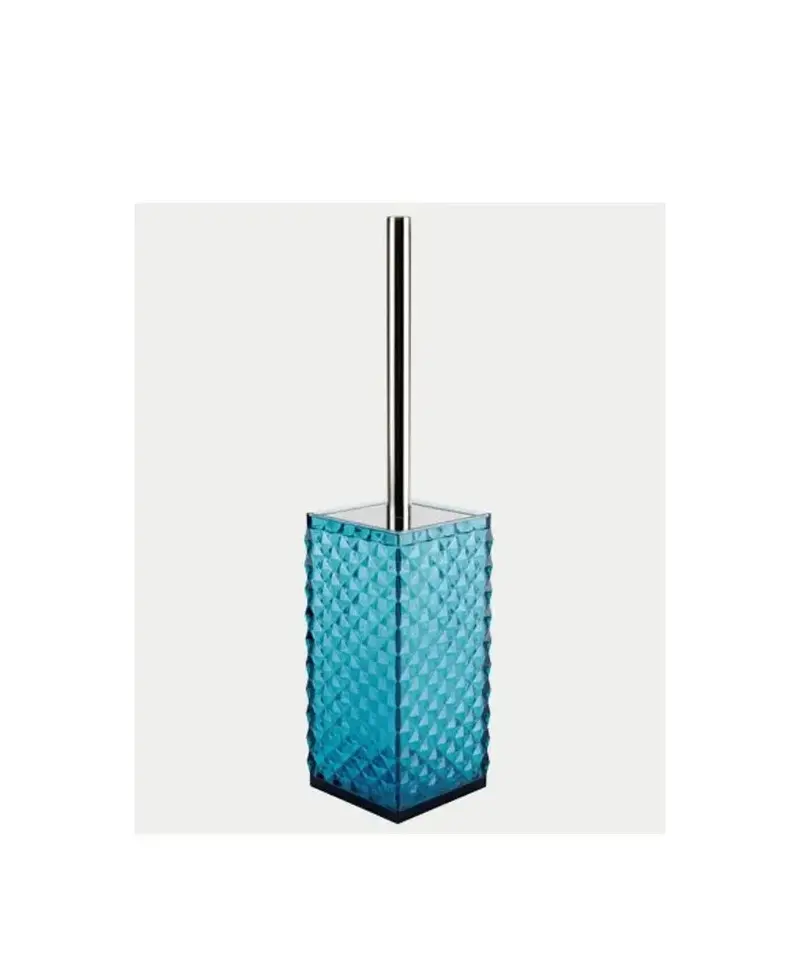 Escobillero de suelo moderno de acrílico color azul FIORE de Aquore