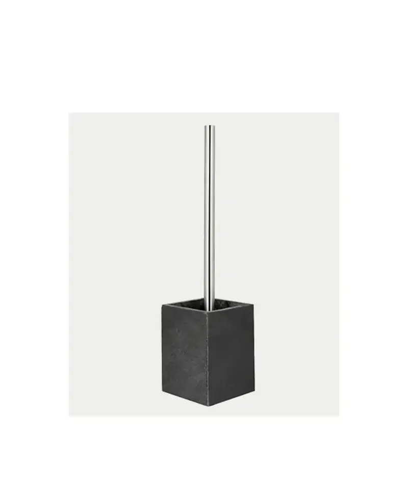 Escobillero de suelo para baño y acabado piedra Stone de diseño moderno BLACK de Aquore