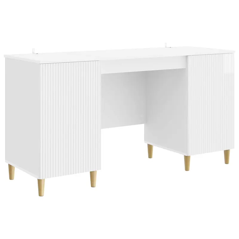 Escritorio Brillante 142,5 x 50 x 75 cm Madera de Ingeniería