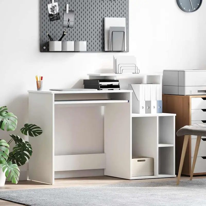 Escritorio con cajón 120,5 x 44 x 88,5 cm Madera de ingeniería