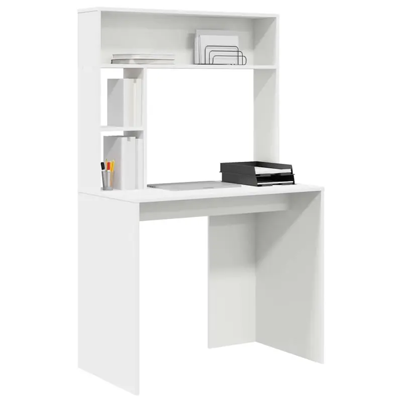 Escritorio con estante 91 x 50 x 149 cm Madera de ingeniería