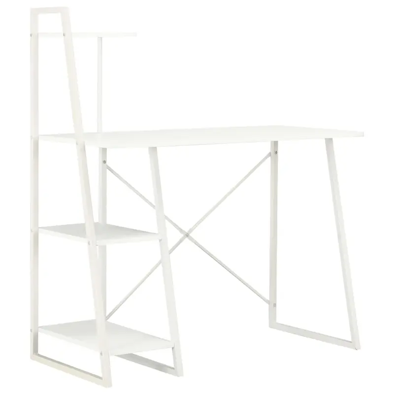 Escritorio con estantería blanco 102x50x117 cm