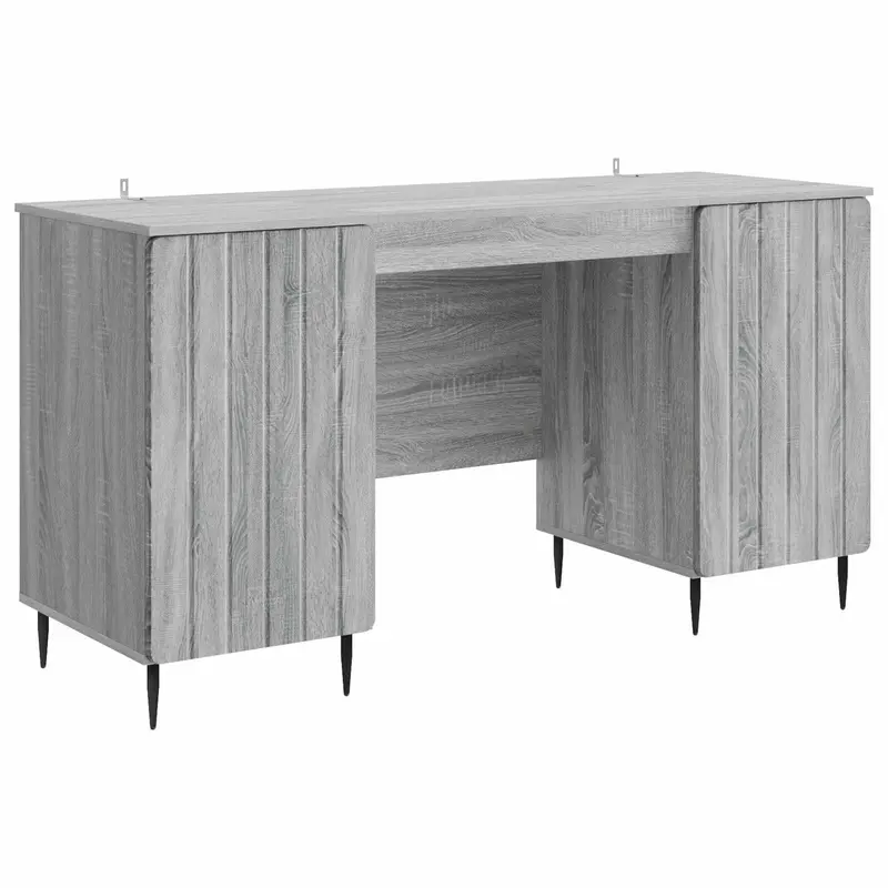 Escritorio Gris Sonoma 142,5 x 50 x 75 cm Madera de Ingeniería