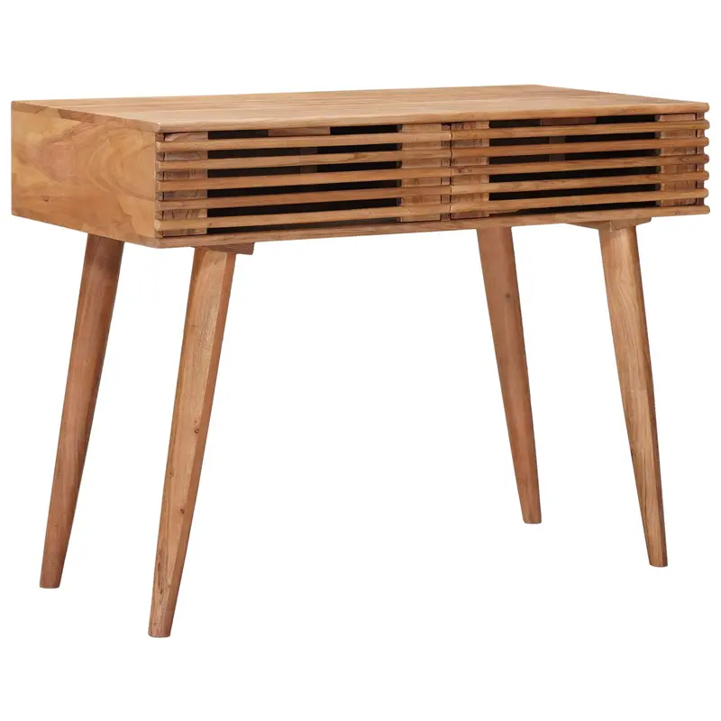 Escritorio Hecho a Mano Madera Teak Marrón