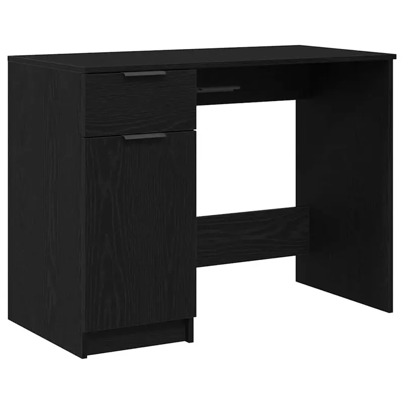 Escritorio Roble Negro 100 x 50 x 75 cm Madera de ingeniería