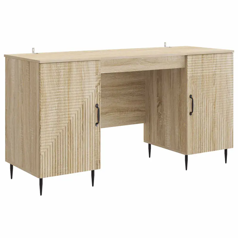 Escritorio Roble Sonoma 142,5 x 50 x 75 cm Madera de Ingeniería