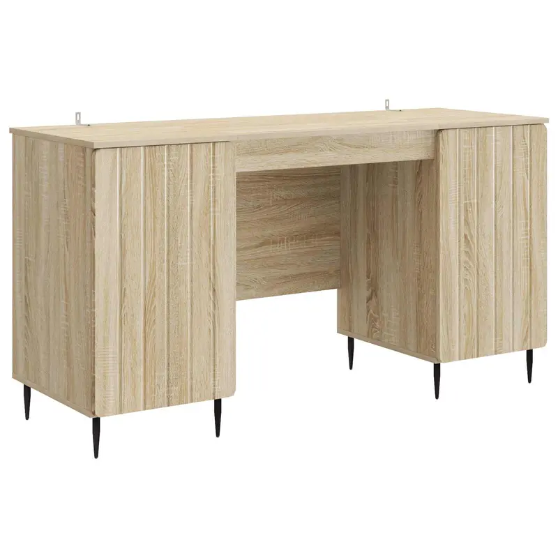 Escritorio Roble Sonoma 142,5 x 50 x 75 cm Madera de Ingeniería