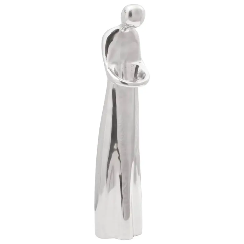 Escultura Plateado 10 x 16 x 49 cm Aluminio
