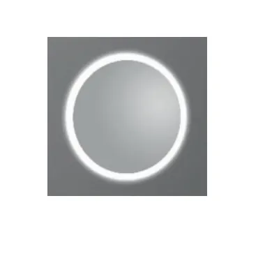 Espejo de diseño circular de cristal con acabado cromo Light LED Kassandra