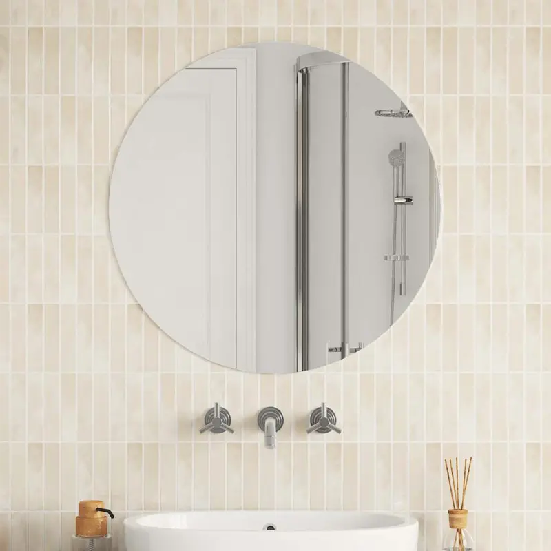 Espejo de pared redondo vidrio 70 cm