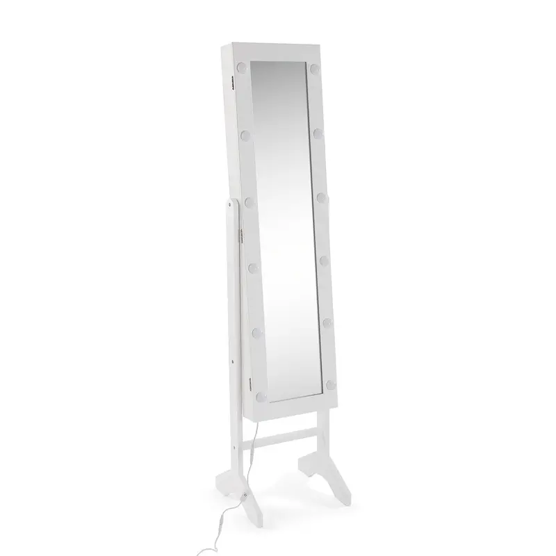 ESPEJO JOYERO BLANCO CON LED