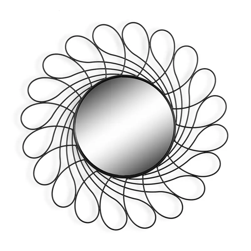 ESPEJO PARED METAL BLACK 2