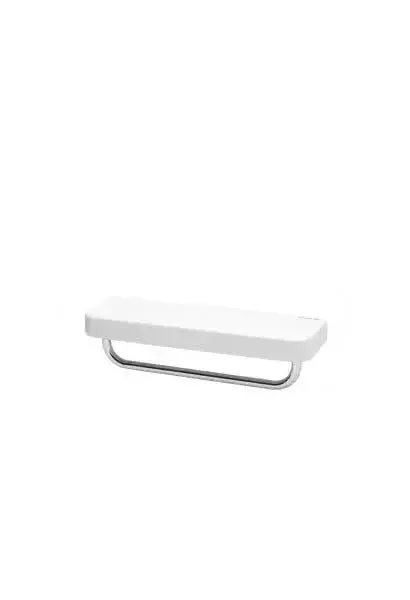 Estante con Toallero de Porcelana Blanca VINTAGE Unisan - 35 cm y 60 cm