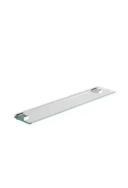 Estante de Baño 60 cm Alexa - Cristal Acrílico y Latón Cromado | Unisan