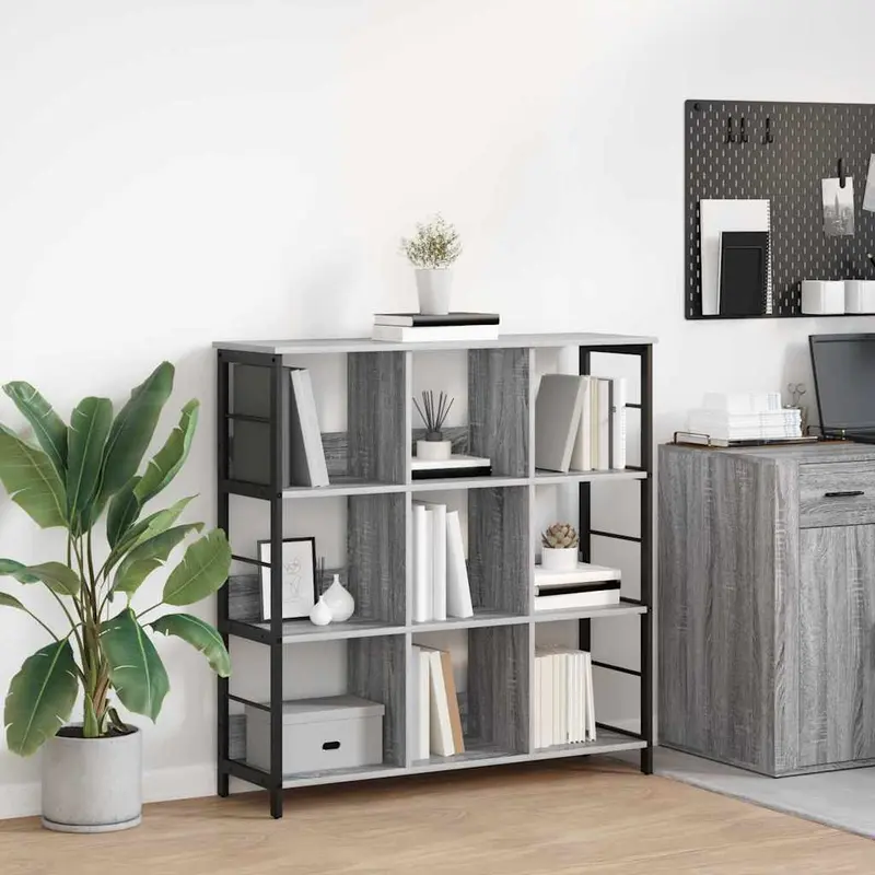Estante de libros Gris Sonoma 102 x 32 x 104,5 cm