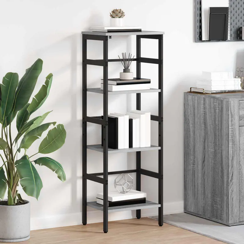 Estante de libros Gris Sonoma 40 x 29,5 x 115 cm