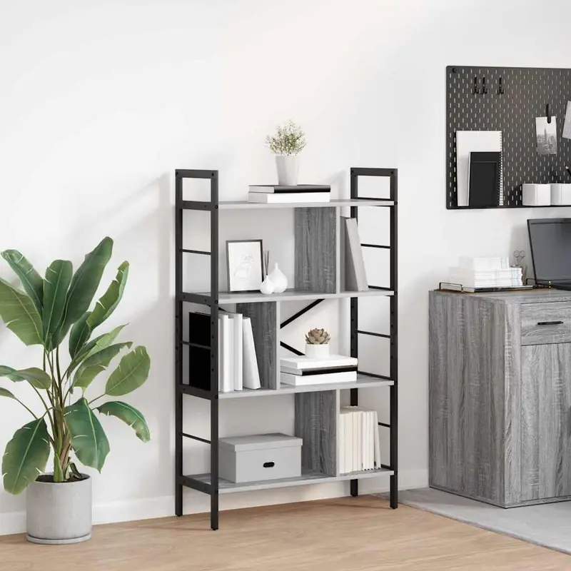Estante de libros Gris Sonoma 75 x 30 x 123,5 cm