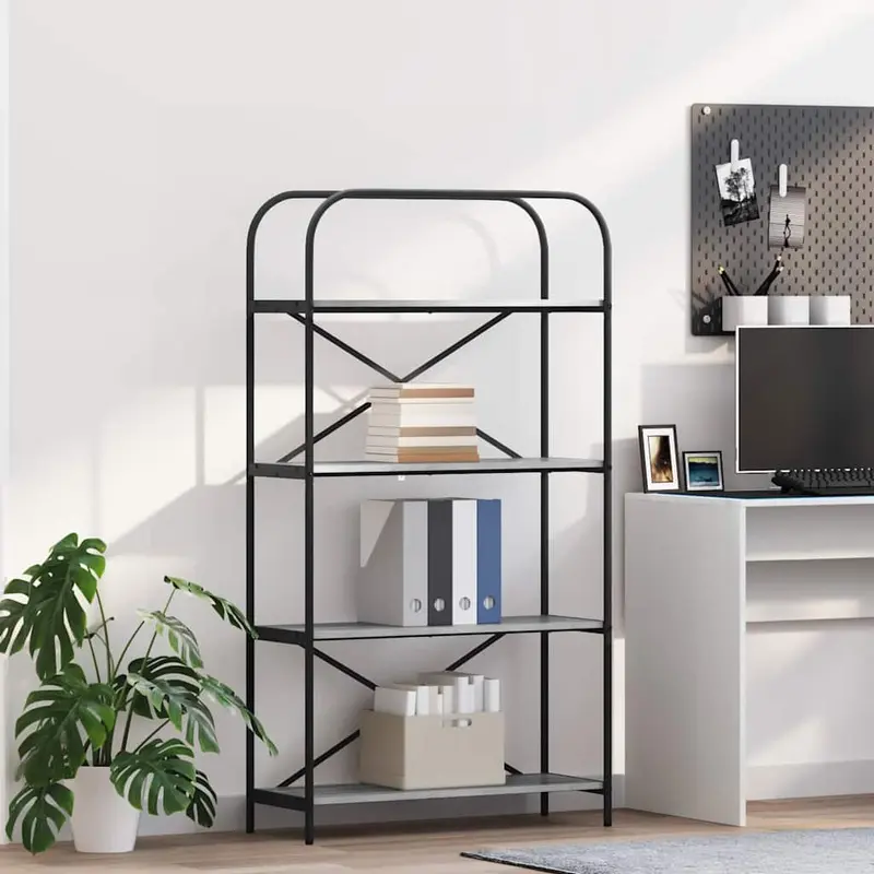 Estante de libros Gris Sonoma 80 x 30 x 146 cm