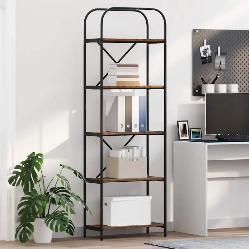 Estante de libros Madera vieja 60 x 30 x 183 cm
