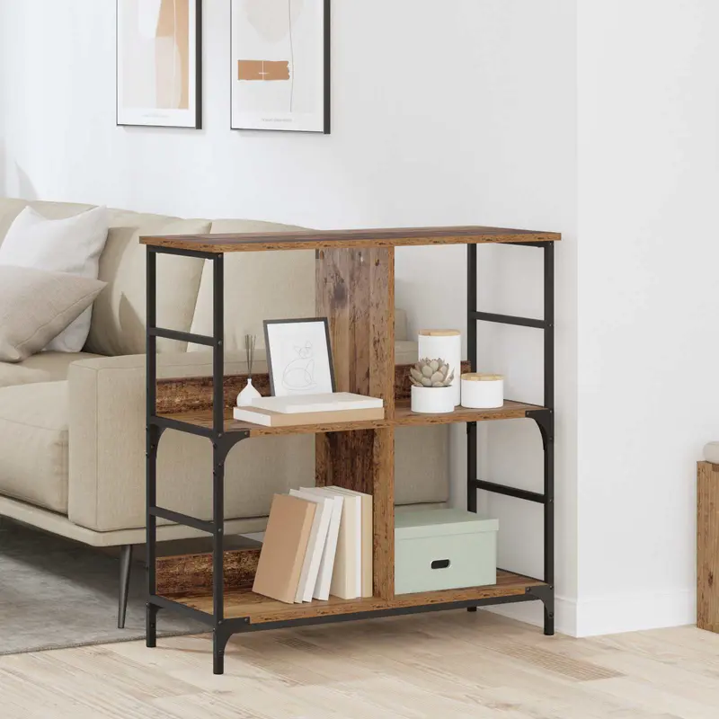 Estante de libros Madera vieja 78.5 x 33 x 82 cm