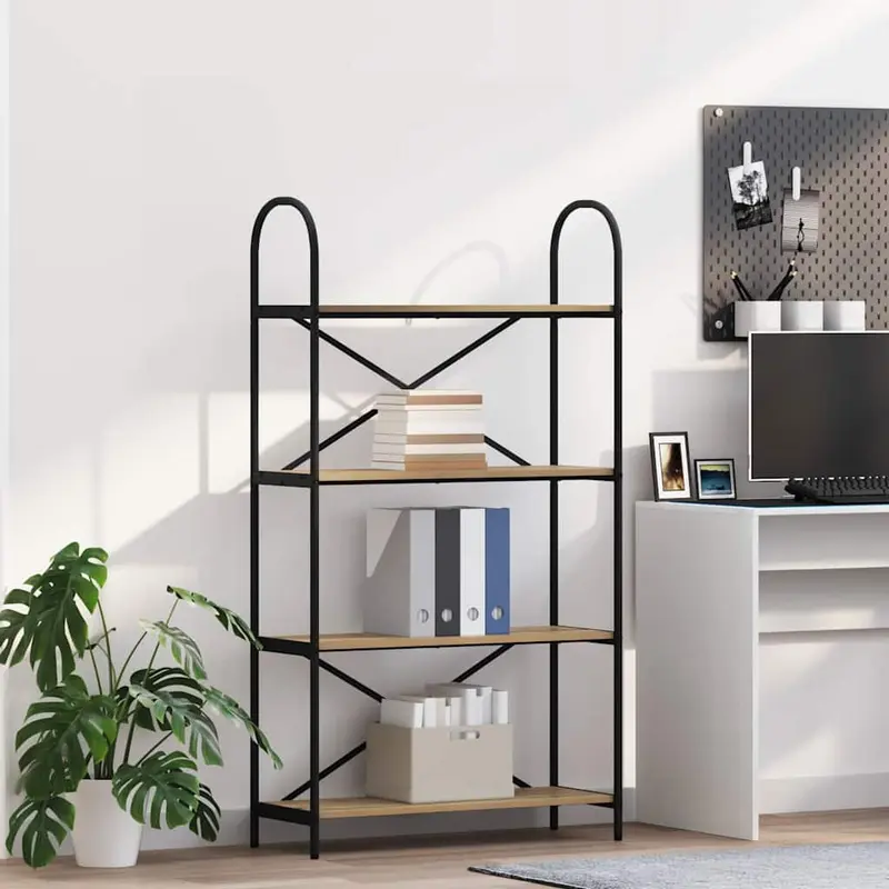 Estante de libros Roble artesanal 80 x 30 x 146 cm