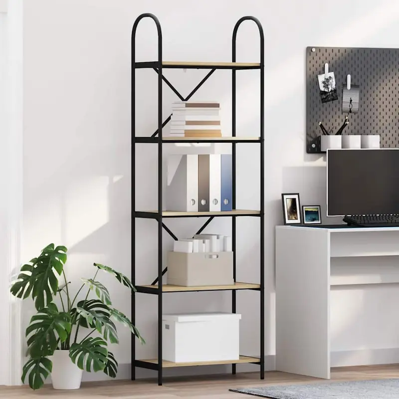 Estante de libros Roble Sonoma 60 x 30 x 183 cm