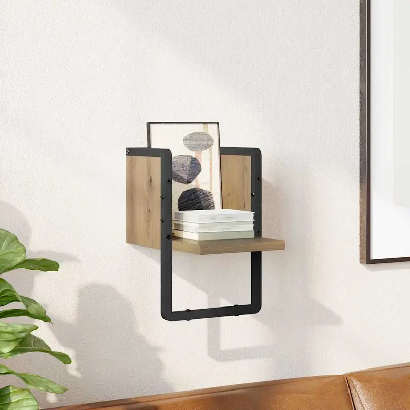 Estante de pared con estante Roble Artesanal 20 x 25 x 30 cm