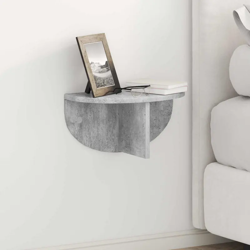 Estante de pared Gris Concreto 38 x 19 x 19 cm