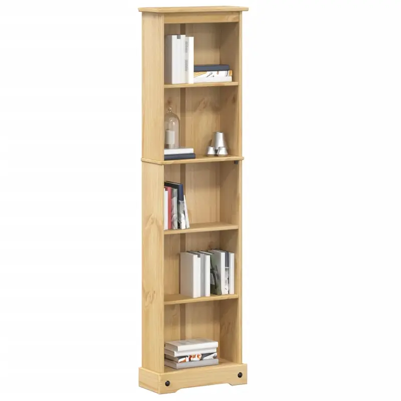 Estantería Corona madera maciza de pino 46x20x170 cm