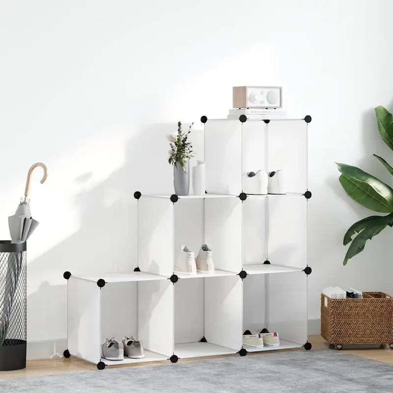 Estantería de cubos con 6 compartimentos blanco