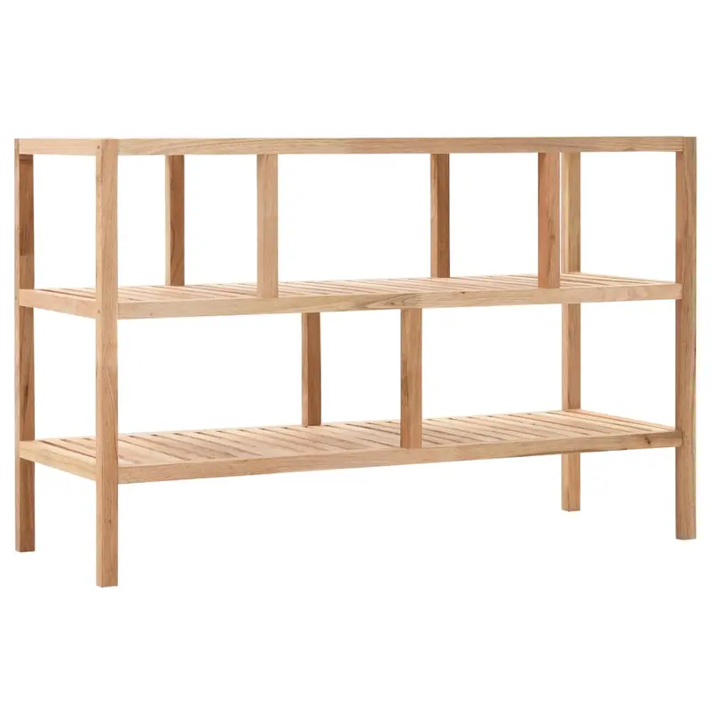 Estantería para baño madera maciza de nogal 100x40x65 cm